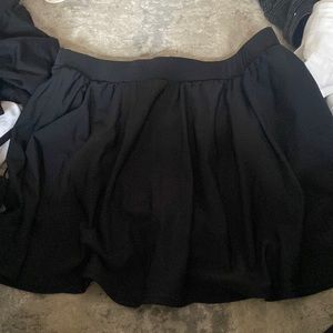black skirt